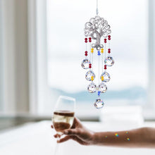 Load image into Gallery viewer, Hanging Crystal With Ball Prism Rainbow Maker Tree of Life Decor For Garden Window Rainbow Maker with Chain for Easy Hanging Outdoor Home Kids Room Window
