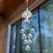 Load image into Gallery viewer, Hanging Crystal With Ball Prism Rainbow Maker Tree of Life Decor For Garden Window Rainbow Maker with Chain for Easy Hanging Outdoor Home Kids Room Window
