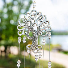 Load image into Gallery viewer, Hanging Crystal With Ball Prism Rainbow Maker Tree of Life Decor For Garden Window Rainbow Maker with Chain for Easy Hanging Outdoor Home Kids Room Window
