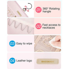 Load image into Gallery viewer, Hanging Jewelry Organizer Storage Roll

