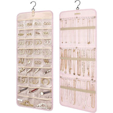 Load image into Gallery viewer, Hanging Jewelry Organizer Storage Roll
