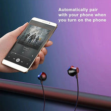 Load image into Gallery viewer, Hanging Neck Bluetooth 5.0 Wireless Sports Headset Ear Headset Bluetooth Headphones Earbuds Earphone With Microphone For Bluetooth Over Ear Headphones, Wireless 5.0/Wired Headset, 55Hrs Playtime, Hi-Fi Stereo Deep Bass, Soft Earmuffs &amp; Light Weight
