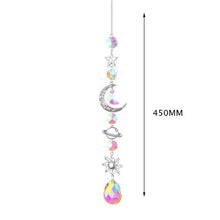 Load image into Gallery viewer, Hanging Sun Catcher Moon Light With Chain Pendant Ornament Crystal Balls  Catcher Wind-chime Rainbow Maker Crystal Hanging  Window Curtain Chandelier Outdoor Garden Home Decor Christmas Day Party Wedding Decoration
