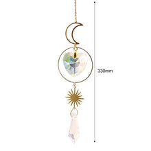 Load image into Gallery viewer, Hanging Sun Catcher Moon Light With Chain Pendant Ornament Crystal Balls  Catcher Wind-chime Rainbow Maker Crystal Hanging  Window Curtain Chandelier Outdoor Garden Home Decor Christmas Day Party Wedding Decoration

