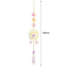 Load image into Gallery viewer, Hanging Sun Catcher Moon Light With Chain Pendant Ornament Crystal Balls  Catcher Wind-chime Rainbow Maker Crystal Hanging  Window Curtain Chandelier Outdoor Garden Home Decor Christmas Day Party Wedding Decoration
