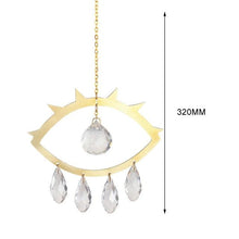 Load image into Gallery viewer, Hanging Sun Catcher Moon Light With Chain Pendant Ornament Crystal Balls  Catcher Wind-chime Rainbow Maker Crystal Hanging  Window Curtain Chandelier Outdoor Garden Home Decor Christmas Day Party Wedding Decoration
