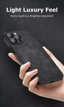 Load image into Gallery viewer, Hard Case Genuine Leather Case Compatible with iPhone Elegant Leather Phone Case For iPhone 12 13 14 Pro Max 14Plus 14 Retro Soft Silicone Case Phone Protection Lens Protection Cover
