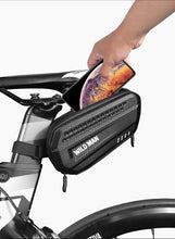 Load image into Gallery viewer, Hard Shell Bicycle Bag Waterproof Cycling Road Bike Tool Bag Night Reflective Bag Bike Accessories Bike Bag Bicycle Bag Under Hard Shell Bike Seat Bag with Silver Reflective Strip Bike Bag For Mountain Road Bike
