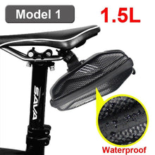 Load image into Gallery viewer, Hard Shell Bicycle Bag Waterproof Cycling Road Bike Tool Bag Night Reflective Bag Bike Accessories Bike Bag Bicycle Bag Under Hard Shell Bike Seat Bag with Silver Reflective Strip Bike Bag For Mountain Road Bike
