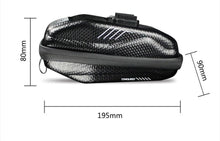 Load image into Gallery viewer, Hard Shell Bicycle Bag Waterproof Cycling Road Bike Tool Bag Night Reflective Bag Bike Accessories Bike Bag Bicycle Bag Under Hard Shell Bike Seat Bag with Silver Reflective Strip Bike Bag For Mountain Road Bike
