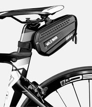 Load image into Gallery viewer, Hard Shell Bicycle Bag Waterproof Cycling Road Bike Tool Bag Night Reflective Bag Bike Accessories Bike Bag Bicycle Bag Under Hard Shell Bike Seat Bag with Silver Reflective Strip Bike Bag For Mountain Road Bike
