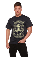 Load image into Gallery viewer, Hard Worker Men's Bamboo Viscose/Organic Cotton Short Sleeve Graphic T-Shirt
