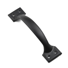 Load image into Gallery viewer, Hardware Iron Art Pull Garage Gate Door Handle Black Cast Iron Furniture Hardware Home Shed Garage For Sliding Barn Door Pull Black, Farmhouse, Cast Iron, Metal, Grab Bar Barn Door Handle, Strong Closet Sliding Door Pull
