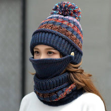 Load image into Gallery viewer, Hat Winter Mask balaclava Hat for girls Scarf Thick Warm Fleece Inside Knitted Hat Thick Mask Warm Full Face Scarf Winter Hats Hiking Face Scarf Balaclava Helmet Liner Cap Soft Sport Reusable Headgear Winter Fishing Warm Mask
