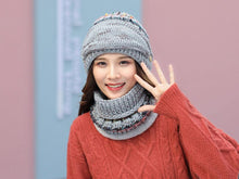 Load image into Gallery viewer, Hat Winter Mask balaclava Hat for girls Scarf Thick Warm Fleece Inside Knitted Hat Thick Mask Warm Full Face Scarf Winter Hats Hiking Face Scarf Balaclava Helmet Liner Cap Soft Sport Reusable Headgear Winter Fishing Warm Mask
