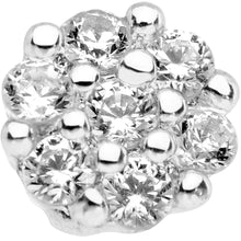 Load image into Gallery viewer, 20G 1/4 Clear CZ Gem Cute Cluster Nose Bone
