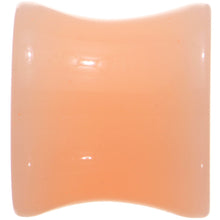 Load image into Gallery viewer, 1/2  Light Peach Solid UV Acrylic Flesh Tone Saddle Plug Set
