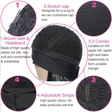 Load image into Gallery viewer, Headband Wigs Synthetic Straight Short Bob Synthetic Wig for Black Women Easy to Wear Wigs For Black Women Cosplay Wigs For Women Gifts for girlfriends

