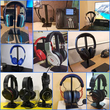 Load image into Gallery viewer, Headphone Stand with Aluminum Supporting Bar Flexible Headrest
