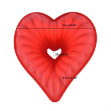 Load image into Gallery viewer, Heart Love Jelly Silicone Cake Mould Mold Baking 3D Decorating Tools Heart Love Cake Mold Trays Silicone Baking Pan  Mold Baking Cake Pan For Bread Muffin Cake Baking Tools For Kitchen
