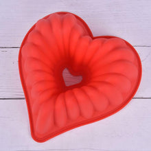 Load image into Gallery viewer, Heart Love Jelly Silicone Cake Mould Mold Baking 3D Decorating Tools Heart Love Cake Mold Trays Silicone Baking Pan  Mold Baking Cake Pan For Bread Muffin Cake Baking Tools For Kitchen
