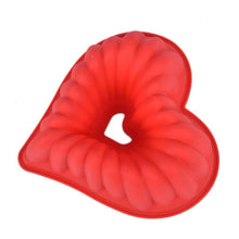 Load image into Gallery viewer, Heart Love Jelly Silicone Cake Mould Mold Baking 3D Decorating Tools Heart Love Cake Mold Trays Silicone Baking Pan  Mold Baking Cake Pan For Bread Muffin Cake Baking Tools For Kitchen
