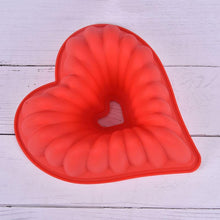 Load image into Gallery viewer, Heart Love Jelly Silicone Cake Mould Mold Baking 3D Decorating Tools Heart Love Cake Mold Trays Silicone Baking Pan  Mold Baking Cake Pan For Bread Muffin Cake Baking Tools For Kitchen
