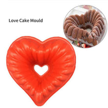 Load image into Gallery viewer, Heart Love Jelly Silicone Cake Mould Mold Baking 3D Decorating Tools Heart Love Cake Mold Trays Silicone Baking Pan  Mold Baking Cake Pan For Bread Muffin Cake Baking Tools For Kitchen

