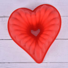 Load image into Gallery viewer, Heart Love Jelly Silicone Cake Mould Mold Baking 3D Decorating Tools Heart Love Cake Mold Trays Silicone Baking Pan  Mold Baking Cake Pan For Bread Muffin Cake Baking Tools For Kitchen
