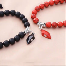 Load image into Gallery viewer, Heart Magnet Couple Bracelet Pendant Jewelry Lucky Knitting Rope Bracelets Couples Bracelets Adjustable Bracelet Love Magnetic Bracelet Relationship Bracelet Natural Stone Beads Bracelet For Boyfriend Girlfriend
