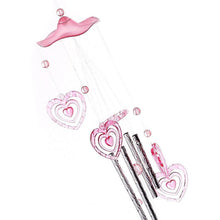 Load image into Gallery viewer, Heart Plastic Crystal  Metal Tubes Wind Chime Home Garden Decoration Gift Car Outdoor Heart Wind Chimes Decoration Gift for Mom Heart Wind Bell  Heart Wind Catcher Aluminum  Outdoor Yard Garden Decor Wind Chimes

