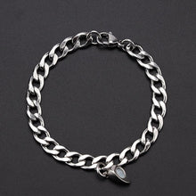 Load image into Gallery viewer, Heart Shaped Magnetic Stainless Steel Couple Bracelets Heart Charm Fashion Chain Bracelets Couples Matching Bracelets Promise Bracelet Stainless Steel Link Chain For Women Couples Love Bracelet
