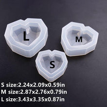 Load image into Gallery viewer, Heart Shaped Silicone Cake Mold With Mini Hammer 3D Geometric Cake Mold Silicone Mousse/Chocolate Cakes Mould For Birthday Heart Shaped Chocolate Mold Silicone Fondant Chocolate Mousse Cake Molds Tray Multi Function
