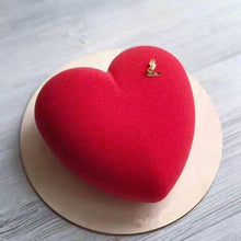 Load image into Gallery viewer, Heart Shaped Silicone Cake Mold With Mini Hammer 3D Geometric Cake Mold Silicone Mousse/Chocolate Cakes Mould For Birthday Heart Shaped Chocolate Mold Silicone Fondant Chocolate Mousse Cake Molds Tray Multi Function
