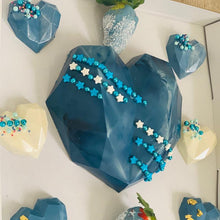 Load image into Gallery viewer, Heart Shaped Silicone Cake Mold With Mini Hammer 3D Geometric Cake Mold Silicone Mousse/Chocolate Cakes Mould For Birthday Heart Shaped Chocolate Mold Silicone Fondant Chocolate Mousse Cake Molds Tray Multi Function

