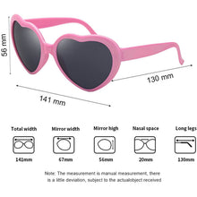 Load image into Gallery viewer, Heart Shaped Sunglasses EDM Festival Light Changing Eyewear Heart Effect
