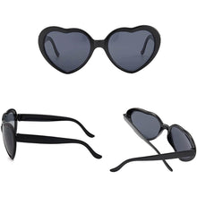 Load image into Gallery viewer, Heart Shaped Sunglasses EDM Festival Light Changing Eyewear Heart Effect
