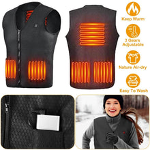Load image into Gallery viewer, Heat Jacket Vest with 3 Adjustable Temperatures
