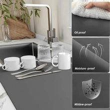 Load image into Gallery viewer, Heat Resistant Drainer Mat with Non-Slip Rubber Back
