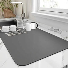 Load image into Gallery viewer, Heat Resistant Drainer Mat with Non-Slip Rubber Back
