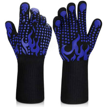 Load image into Gallery viewer, Heat Resistant Grilling Long Silicone Non-Slip Gloves
