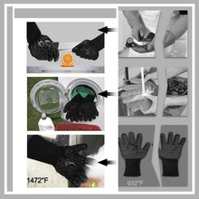 Load image into Gallery viewer, Heat Resistant Grilling Long Silicone Non-Slip Gloves
