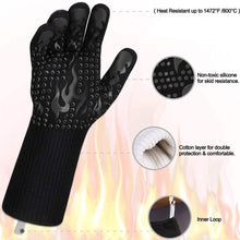 Load image into Gallery viewer, Heat Resistant Grilling Long Silicone Non-Slip Gloves
