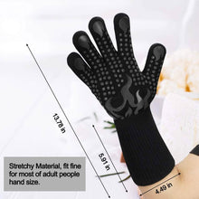 Load image into Gallery viewer, Heat Resistant Grilling Long Silicone Non-Slip Gloves
