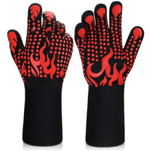 Load image into Gallery viewer, Heat Resistant Grilling Long Silicone Non-Slip Gloves
