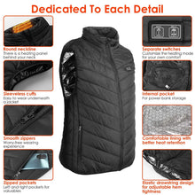 Load image into Gallery viewer, Heated Vest Electric USB Jacket with 3 Temperature Levels
