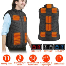Load image into Gallery viewer, Heated Vest Electric USB Jacket with 3 Temperature Levels

