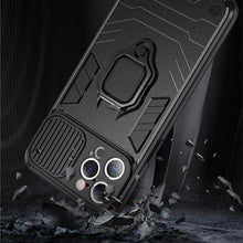 Load image into Gallery viewer, Heavy Duty Protective Phone Case Built-in Rotating Ring Kickstand Shockproof Case Camera Protection Armor Phone Case For iPhone 13 Pro Max 12 11 XR XS Max Shockproof Bumper Ring Holder Back Cover
