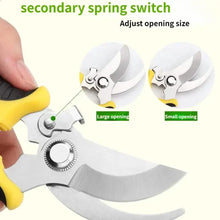 Load image into Gallery viewer, Heavy Duty Pruning Shears with Rust Proof Stainless Steel Blades Handheld Gardening Tools
