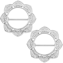 Load image into Gallery viewer, 16G 9/16 Divine Henna Nipple Shield Set
